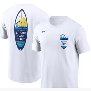NEW the Nike tee All Star game MLB Los Angeles 2021 t-shirt white Medium